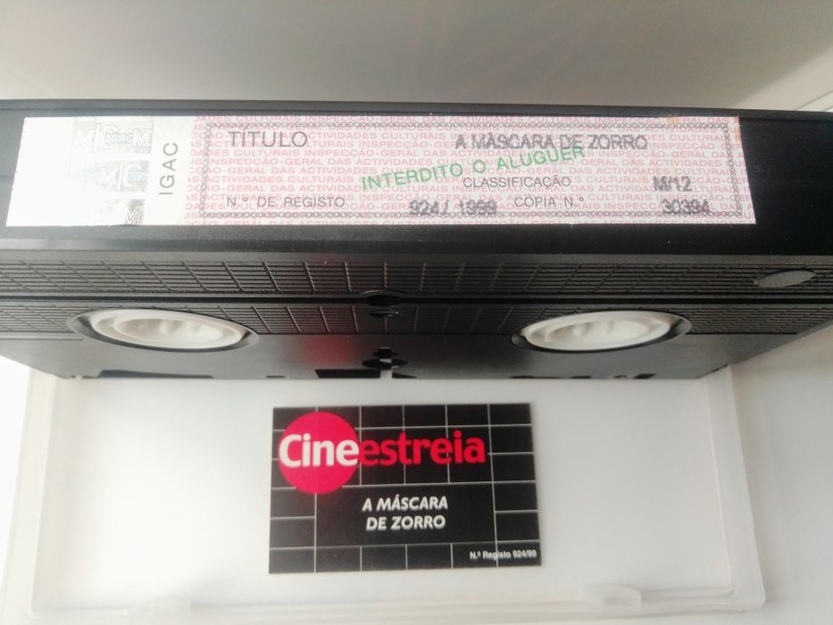 VHS  A máscara de Zorro 1999