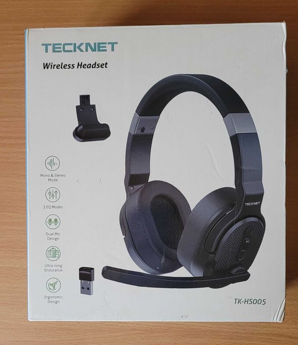 Tecknet zestaw słuchawkowy bluetooth z mikrofonem i redukcją szumów