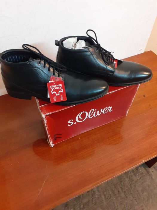 Męskie botki s'Oliver skóra r.44