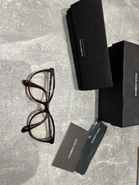 Oprawki dolce&gabbana bordowe burgundowe
