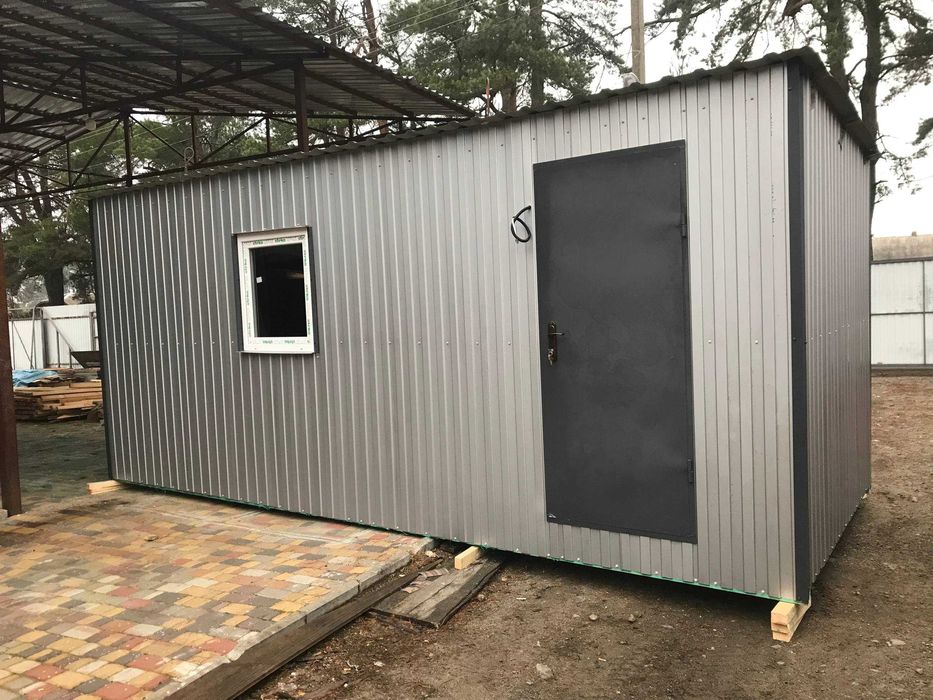 Побутівка/битовка 6*2,4, деревяний каркас, ДВП, лінолеум. В наявності!