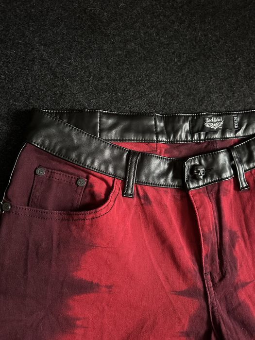 Spodnie Rock Rebel czerwone