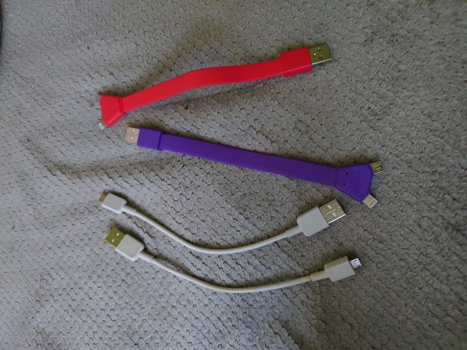 Zestaw kabelków micro usb oraz lightning