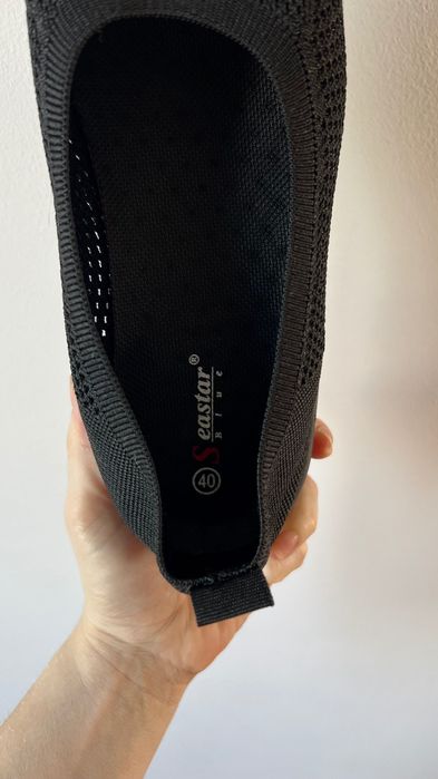 Czarne trampki damskie ażurowe