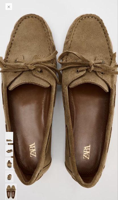 Замшеві лофери zara