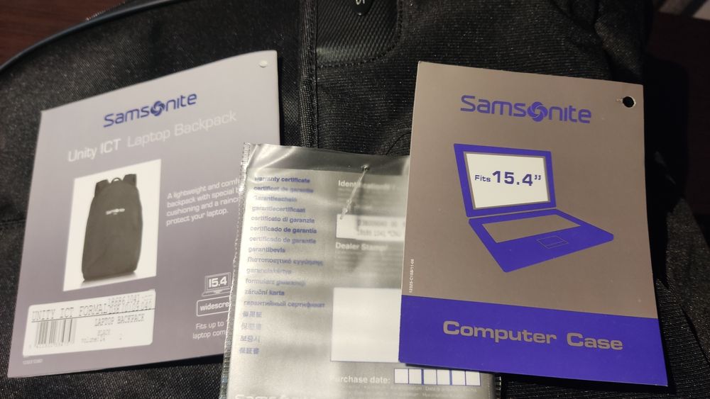 Mochila sansonite nova para portátil 15.4 in