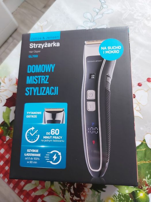 Strzyżarka GÖTZE & JENSEN CL700 bezprzewodowa 4 nakładki