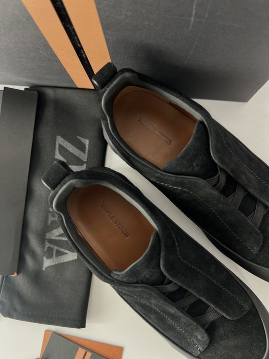 Мужские замшевые кроссовки Zegna ботинки натуральная кожа Зенья ob445