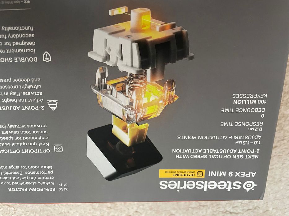 Klawiatura gamingowa SteelSeries APEX 9 MINI 60%
