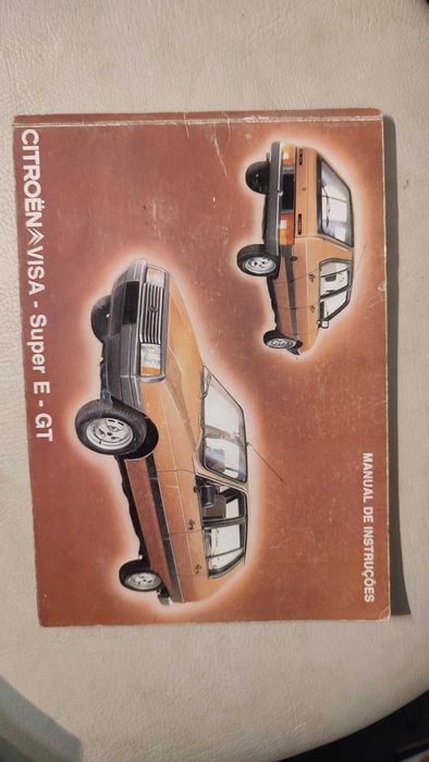 Manual de Instruções antigo Citroen Visa Super E-GT