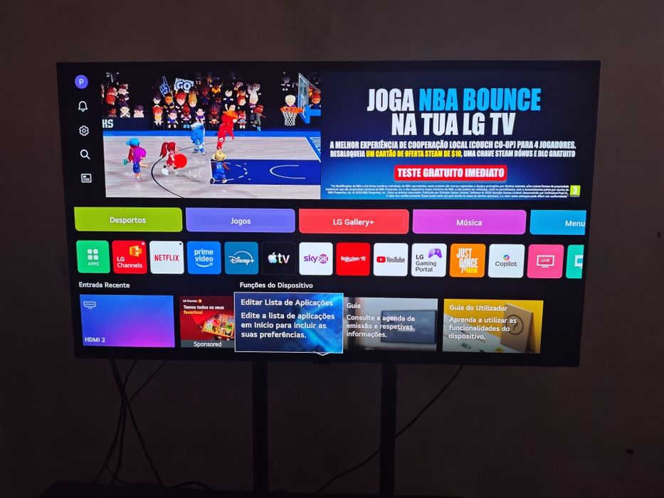 TV LG OLED 48B56LA como nova tem 1 mês