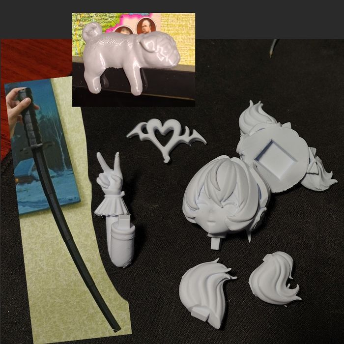 Іграшки з пластику, друк 3D моделей

Котики, собачки і все що забажаєте. Можна роздрукувати та розмалювати як вашого домашнього улюбленця!
Можна виб