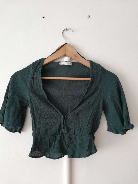 Crop Top verde XS
