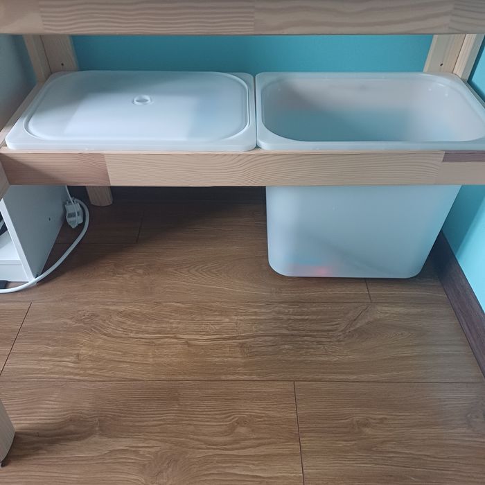 Biurko+ławeczka Ikea Flisat