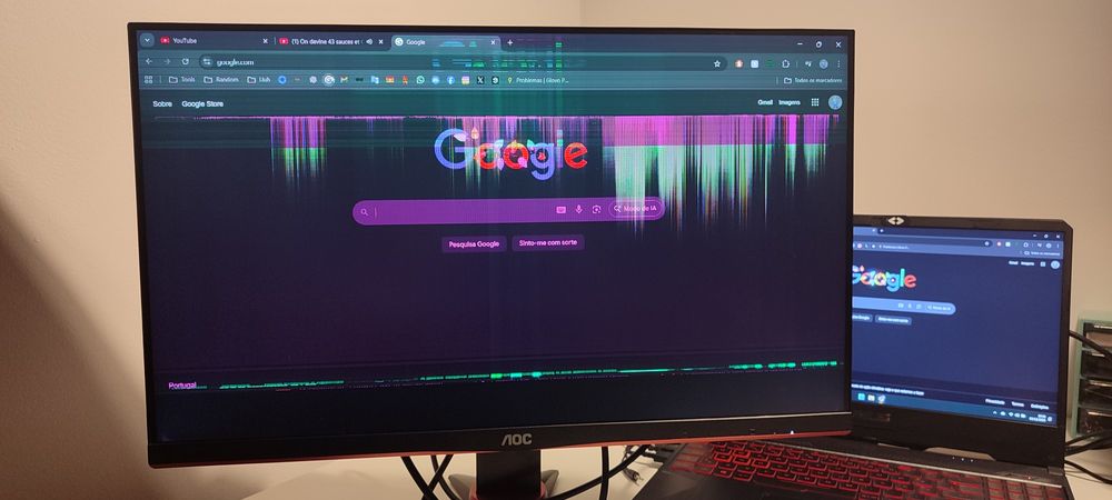 Monitor AOC 23.8" – Avariado / Para Peças