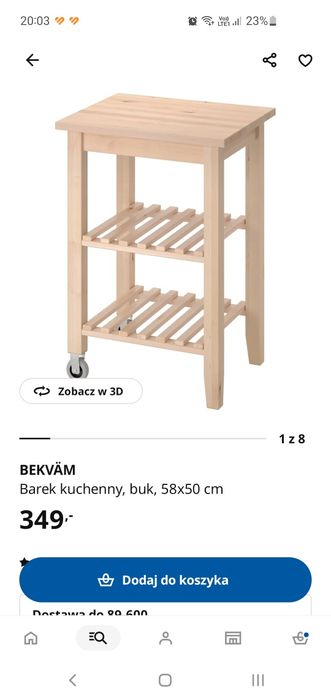 Barek kochenny buk Ikea