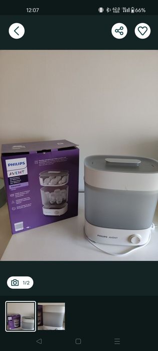Philips Avent esterilizador de biberões e chupetas 
Esterilizador