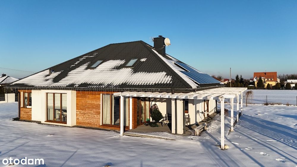 Nowoczesny dom 2016r 5 pokoi 240m2 pompa ciepła,fotowolt 1ha Kajetanów