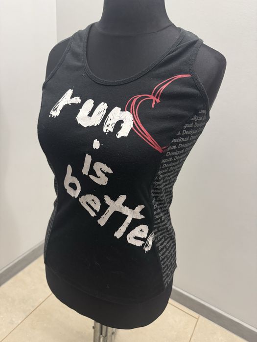 Desigual top bokserka bluzka r.M super wzory 3D , dopasowana, bawełna