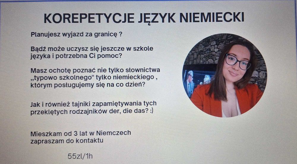 Korepetycje z języka niemieckiego