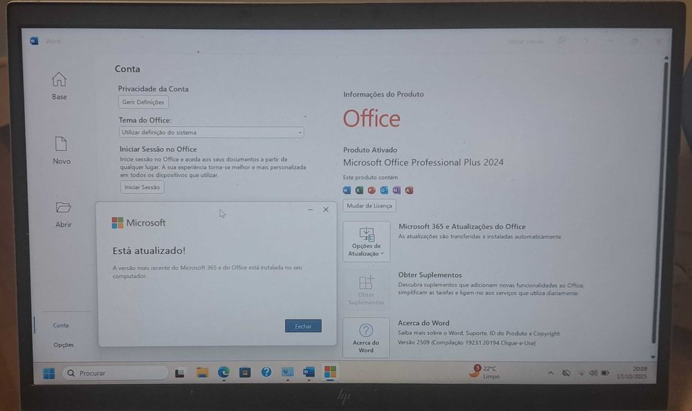 HP 15 BS109NP I5 Geração Windows 11 256Gb SSD 8 Gb Ram C/Garantia c/Novo