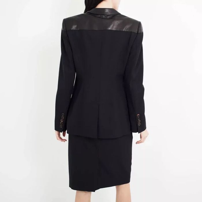 Жакет пиджак burberry с кожаными вставками піджак m