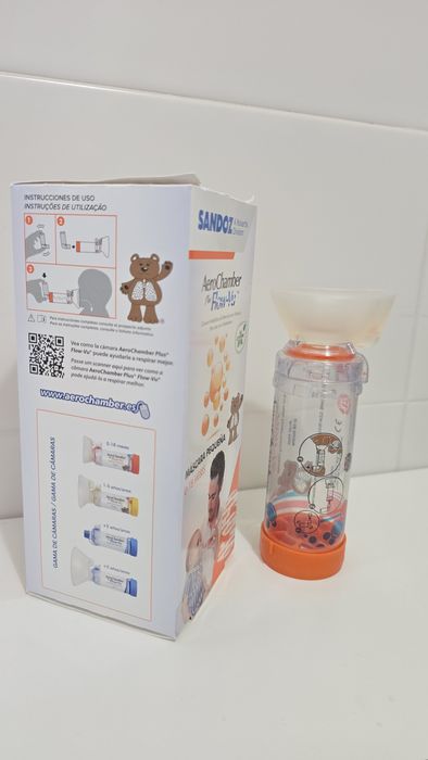 AeroChamber Plus Flow-Vu (Máscara Pequena 0-18M)