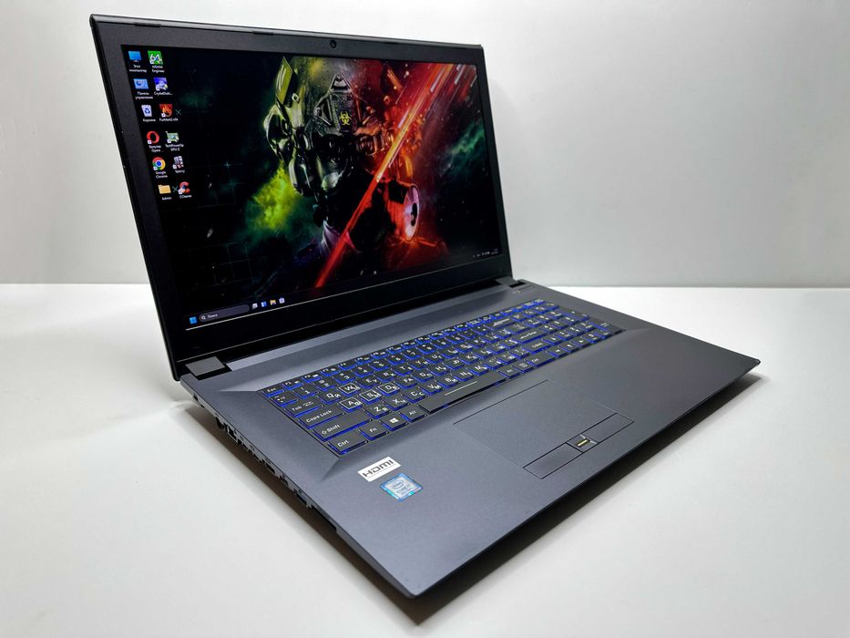 Ігровий Clevo N870EK, i7-8750H, 16Gb, SSD256+500, GTX 1050Ti, FHD IPS