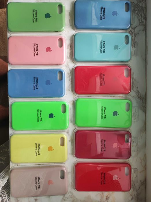 Чохли для iPhone 6/6s/7/8 — різні кольори, нові