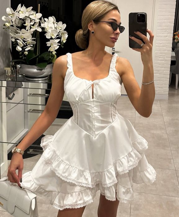 Сукня біла стильна MON BLANCHE