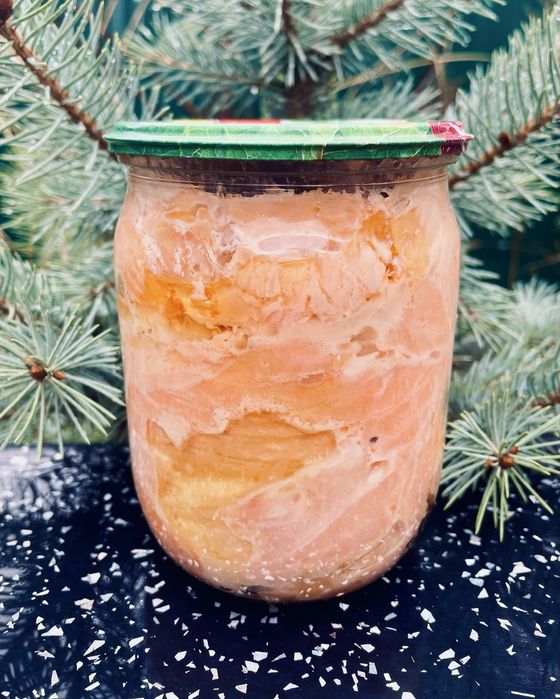 Консерва з червоної риби (лосось, форель)