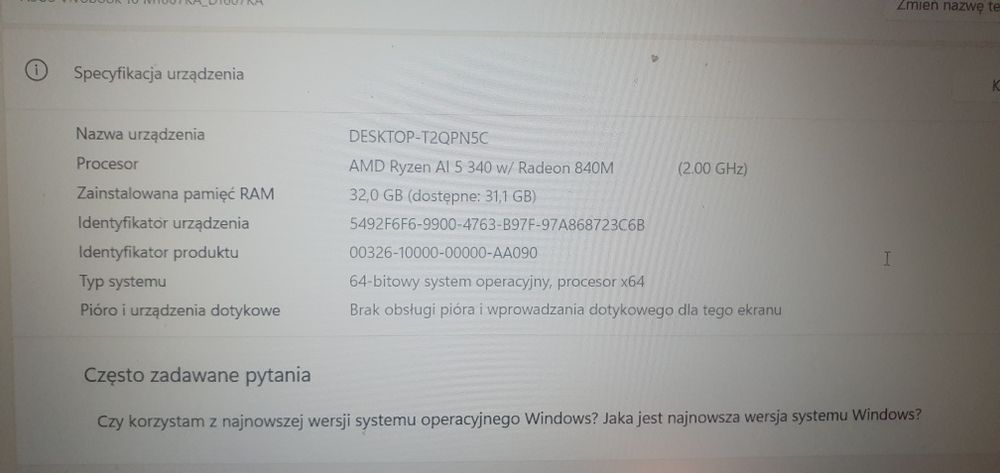 Notebook vivobook 16 D1607KA