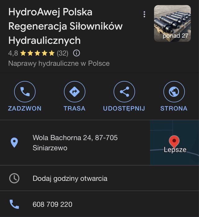 Silownik wywrotu Jelcz | Po regeneracji | Gwarancja | Wysyłka |