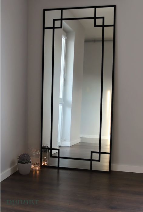 Lustro Loft ORO 190x80! Alu! W czarnej ramie! NOWE! - Wysyłka