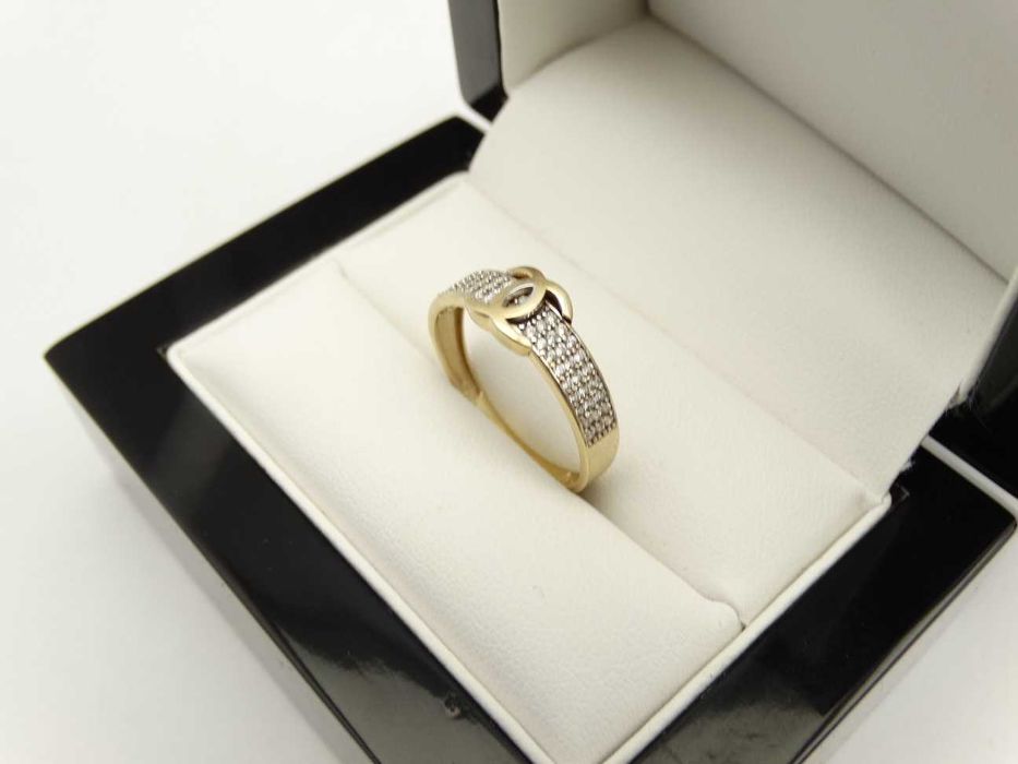 Piękny Złoty Pierścionek 2,66g P585 R20