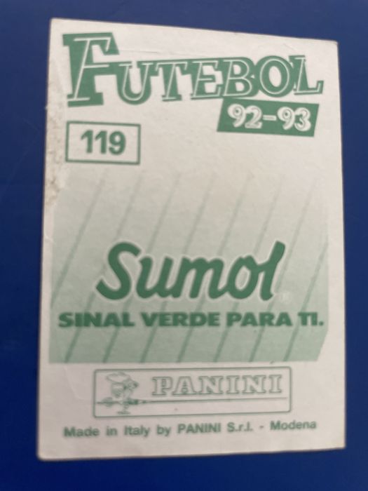 Cromo Luis Figo 1992/93 Panini