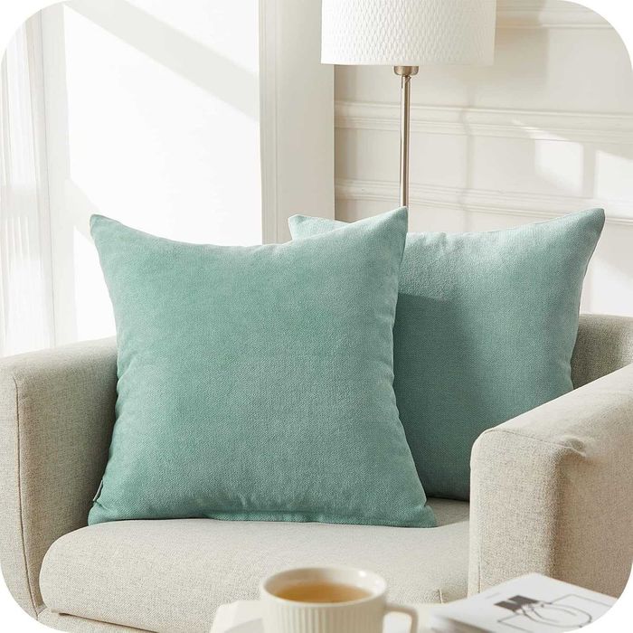 Poszewki na poduszki 2 sztuki 40x40 cm niebieski