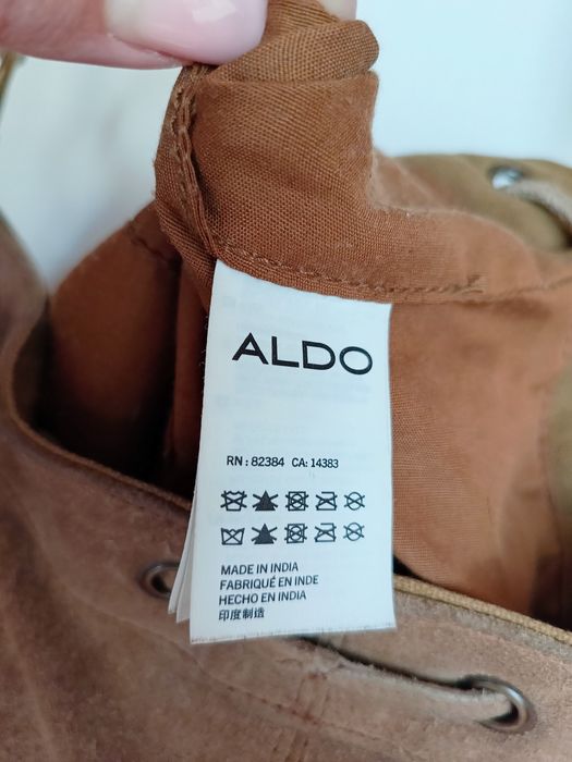 ALDO сумка натуральна замша колір camel