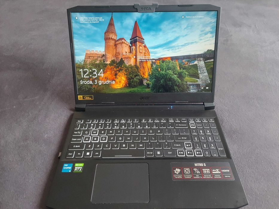 Acer Nitro 5 - RTX3060, RAM 32Gb, SSD 1,5Tb, i5-11400H