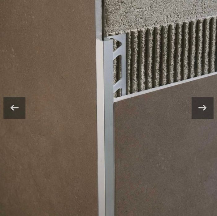 Профіль алюмінієвий PROFILITEC SQUAREJOL для плитки 2700х10*10мм cірий