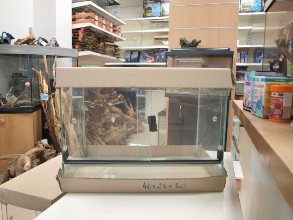 Terrarium szkło 40x25x30