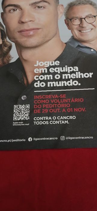 Cartaz da Liga Portuguesa contra o Cancro-Cristiano Ronaldo