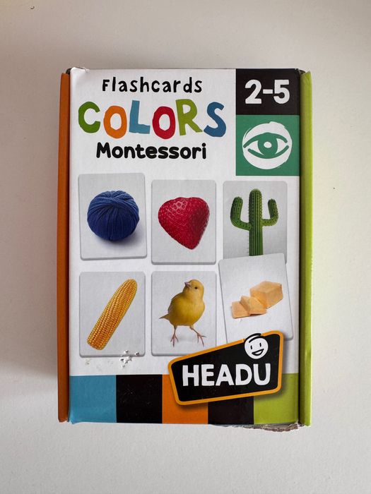 Flashcards Montessori – Cores e Objetos (2-5 anos)