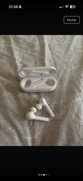 Auriculares Huawei sem fio em bom funcionamento