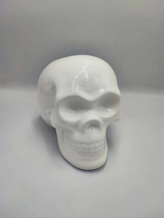 Porcelanowa skarbonka,czaszka vintage