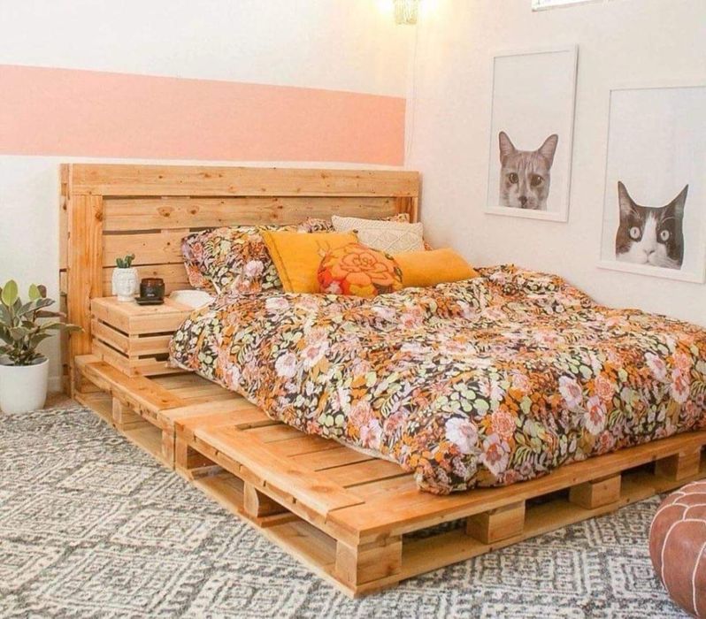 Sofas e camas em madeira de paletes
