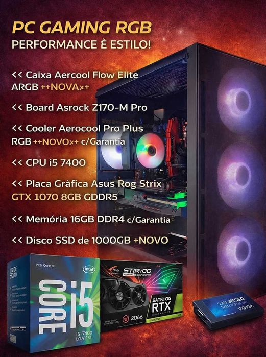PcGamer Powered By Asus Rog Strix ++NOVO++
