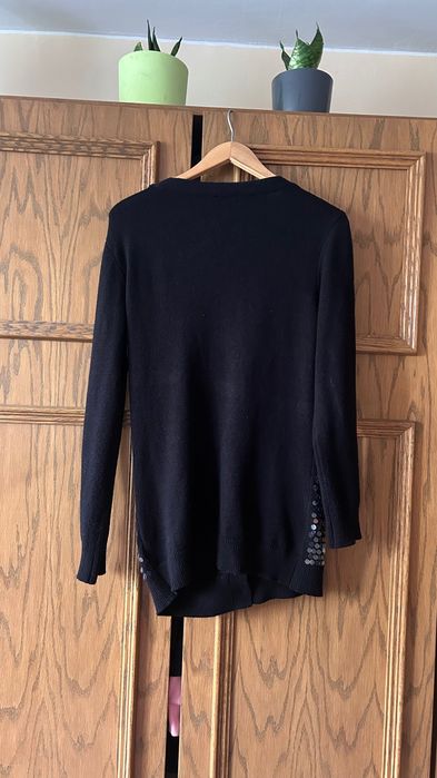 36 38 czarny sweter sweterek damski jak nowy