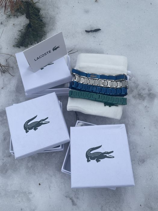 ‼️Акція‼️ Браслет Lacoste/Браслет лакоста/Браслет на руку/Сірий|