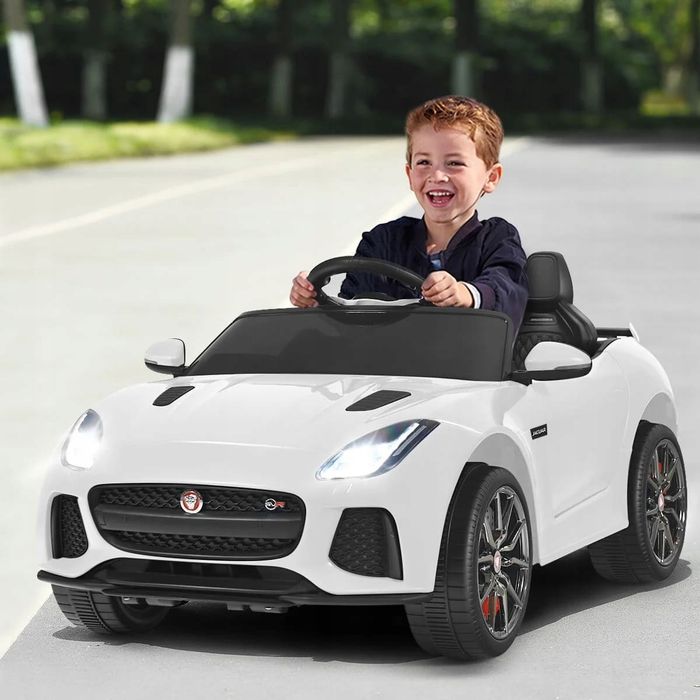 Samochód elktryczny 12V  dla dzieci Jaguar F-TYPE SVR biały